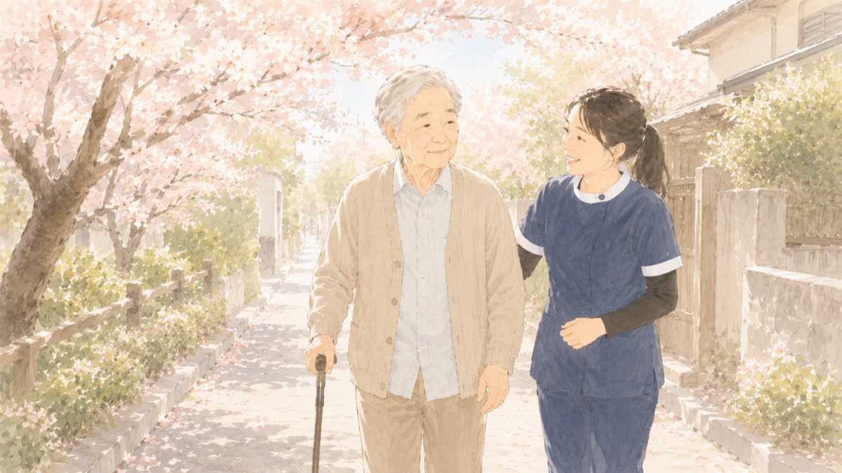 リハビリで再び歩けるように
